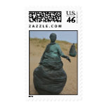 Figure Sculptures in South Shields Post Card postage