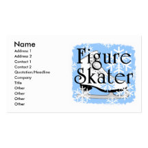 Figure Skater Business Card Template
