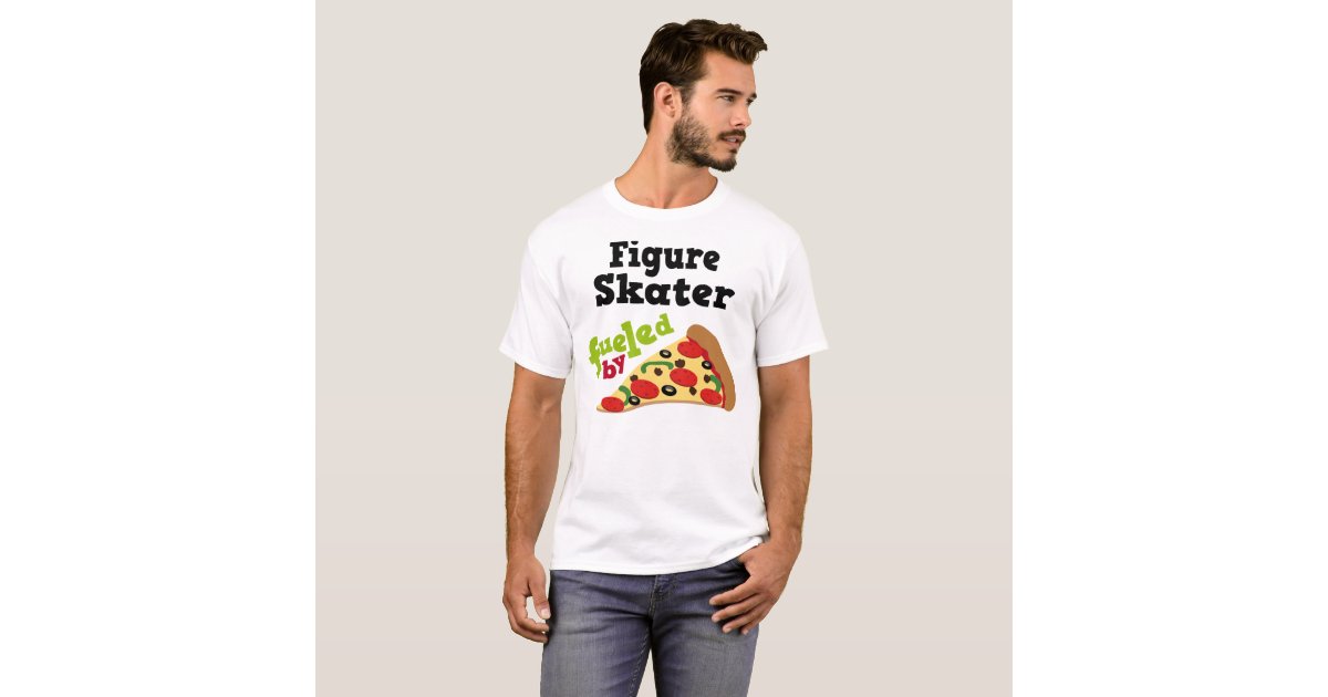 Figure Skater Funny Pizza T Shirt Zazzle
