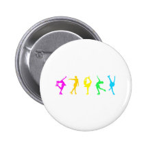 figure skaters neon rainbow pins