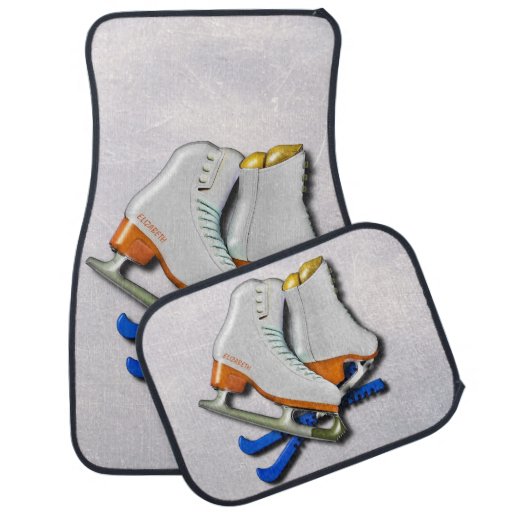 figure skates and skates guards with your name car floor figure skates and skates guards with your name car floor