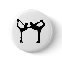 Figure Skating Pinback Button