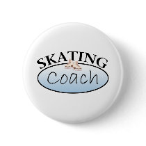 Figure Skating Coach Pinback Buttons