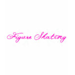figure skating, tee, shirt, hot pink figure