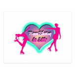 Figure Skating is Life - Heart & Two Skaters Post Card