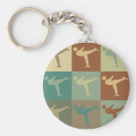 Figure Skating Pop Art Key Chain