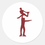 Figure Skating Round Stickers