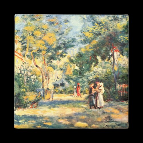 Figures in the garden by Pierre Renoir Refrigerator Magnet