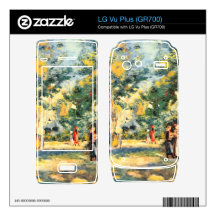 Figures in the garden by Pierre Renoir Skins For LG Vu Plus
