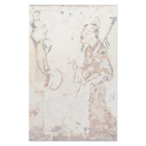 Figures Painted On A Ceramic Customized Stationery