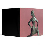 Figurine of a girl running, vinyl binder