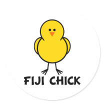 Fiji Chick stickers by chicktshirts8 Fiji Chick stickers