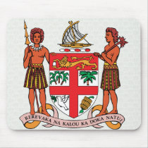 Fiji Coat of Arms detail Mousepad