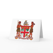 Fiji Coat of Arms Greeting Card by FlagTshirts Fiji Coat of Arms Greeting Card