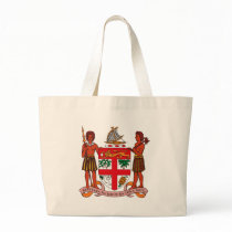 Fiji Coat of Arms Tote Bag by FlagTshirts Fiji Coat of Arms Tote Bag