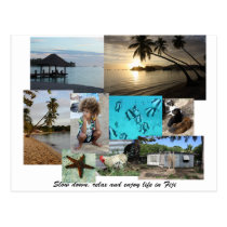Fiji Collage from Malolo Leilei Island postcards