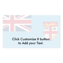 Fiji, Fiji flag Business Card