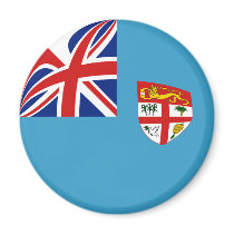 Fiji Fisheye Flag Magnet