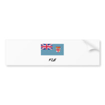 Fiji Flag bumper stickers by flagshirt Fiji Flag bumper stickers