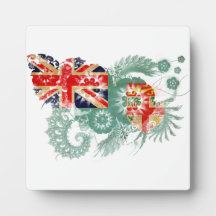 Fiji Flag Display Plaques