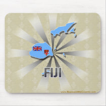 Fiji Flag Map 2.0 Mousepad