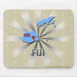 Fiji Flag Map 2.0 Mousepad