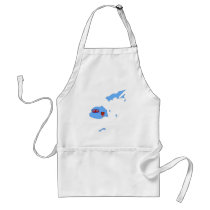 Fiji flag map aprons