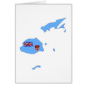 Fiji flag map cards