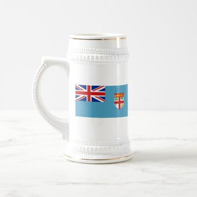 Fiji Flag & Map Mug by FlagAndMap