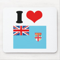 Fiji Flag Mouse Pads