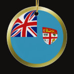 Fiji Fisheye Flag Ornament