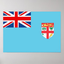 Fiji Flag Poster