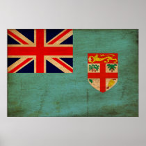 Fiji Flag Poster