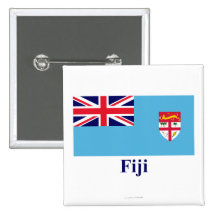 Fiji Flag with Name Pins