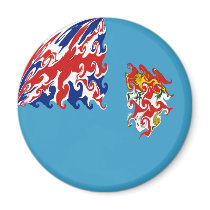 Fiji Gnarly Flag magnets