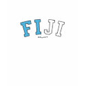 Fiji in national flag colors t-shirts