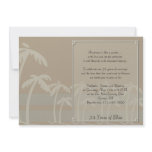 Fiji: Tropical Palm Trees Anniversary invitations