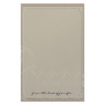 Fiji: Tropical Palm Trees in Taupe, Creme, Blue Personalized Stationery