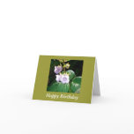 Fiji Tropical Purple Orchid Birthday Card