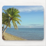 Fijian Beach and Palm Trees Mousepad