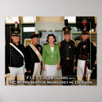FILI Color Guard w NC Representive Dickson posters