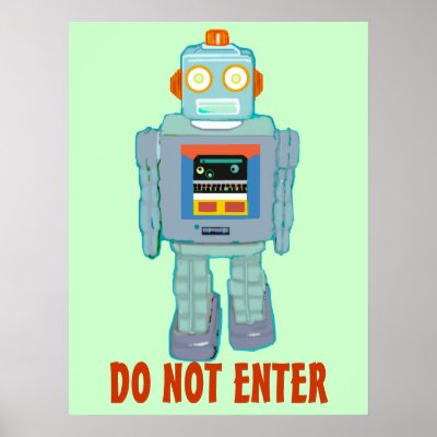 Retro Robot Posters