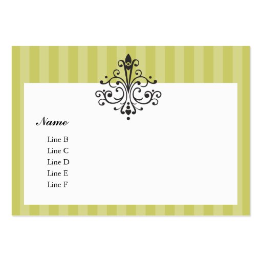 Filigree and Flourish Business Card Templates (front side)