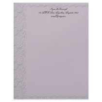 Filigree Boysenberry Letterhead