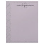 Filigree Boysenberry Letterhead