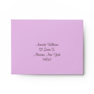 Filigree Butterfly Envelope in Purple