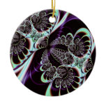 Filigree Fractal Christmas Tree Ornaments