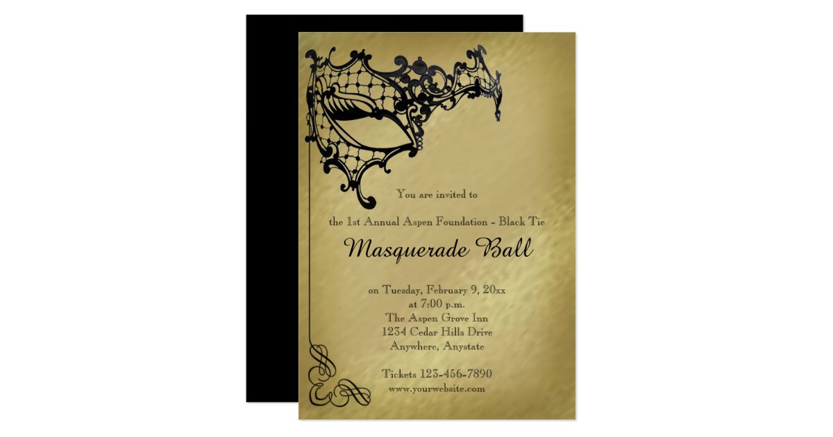 mardi gras ball invitations