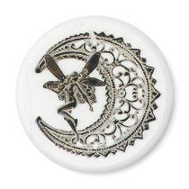 Filigree Moon Fairy magnets by Bohemian_Spirit Filigree Moon Fairy magnets