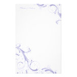 Filigree Swirl Lavender 5.5 x 8.5 Stationery Paper